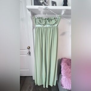 FINAL PRICE Bari Jay Green Formal Gown